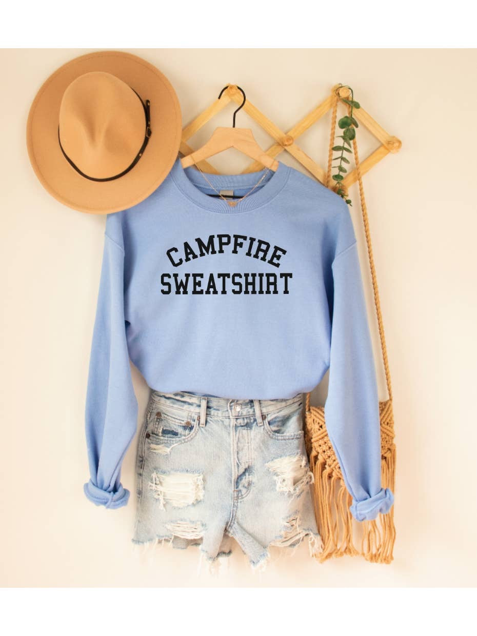 Campfire Sweatshirt Blue