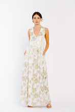 Load image into Gallery viewer, Ciebon Floral Jacquard Metallic Dress
