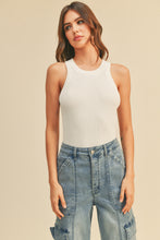 Load image into Gallery viewer, Classic Ribbed Tank - White
