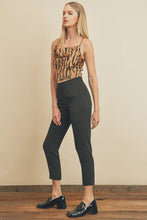 Load image into Gallery viewer, Pull On Tapered Crop Dress Pants
