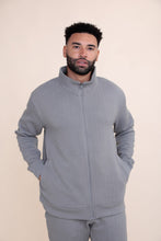 Load image into Gallery viewer, Mens Quilted Zip Up Jacket - Moon Mist
