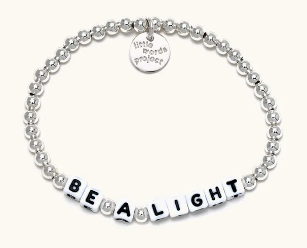 Little Words Project Be A Light Braclet